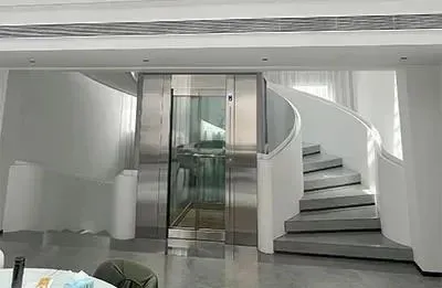 Traction Gantry Frame Type Home Villa Elevator